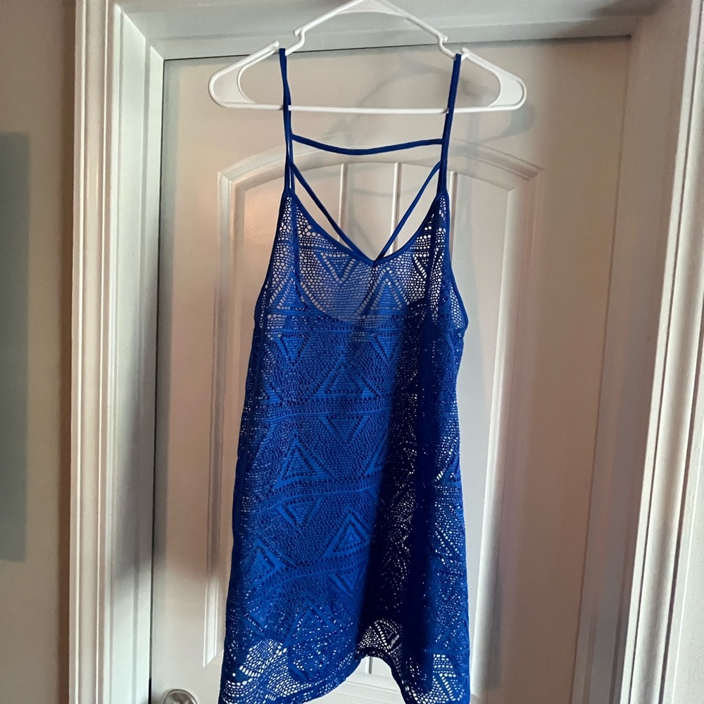 PINK Victoria's Secret Blue Swim Coverup